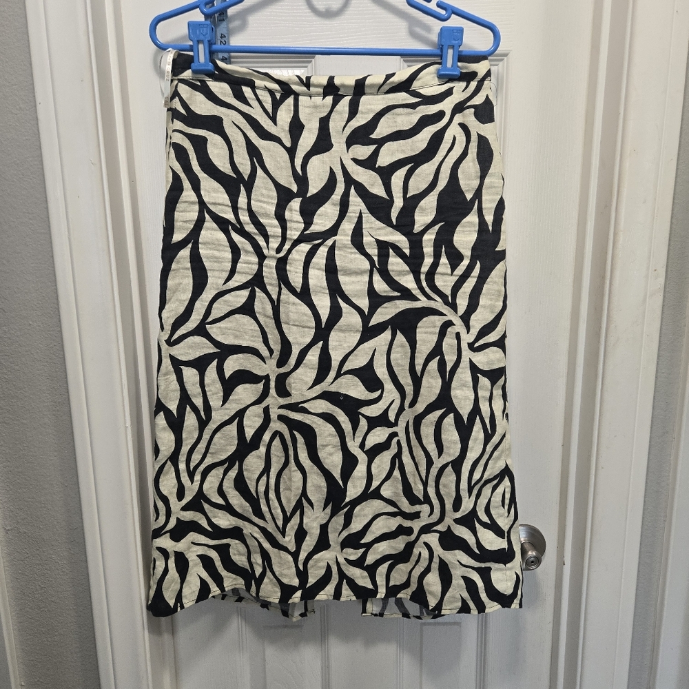 Cala De La Cruz Savannah Linen Skirt Size M